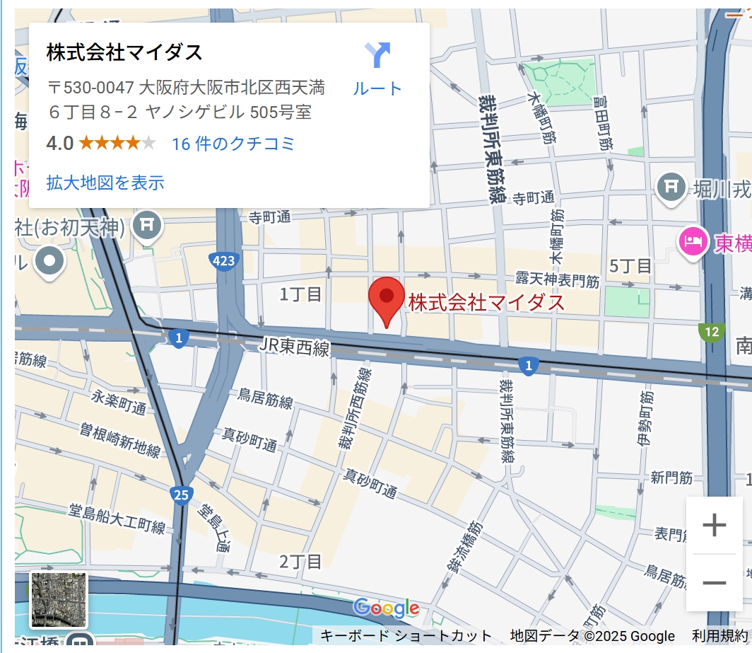 株式会社マイダス地図