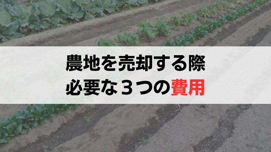 農地の売却時にかかる3つの費用