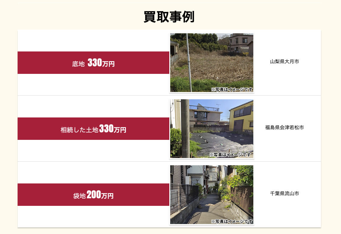 土地買取事例