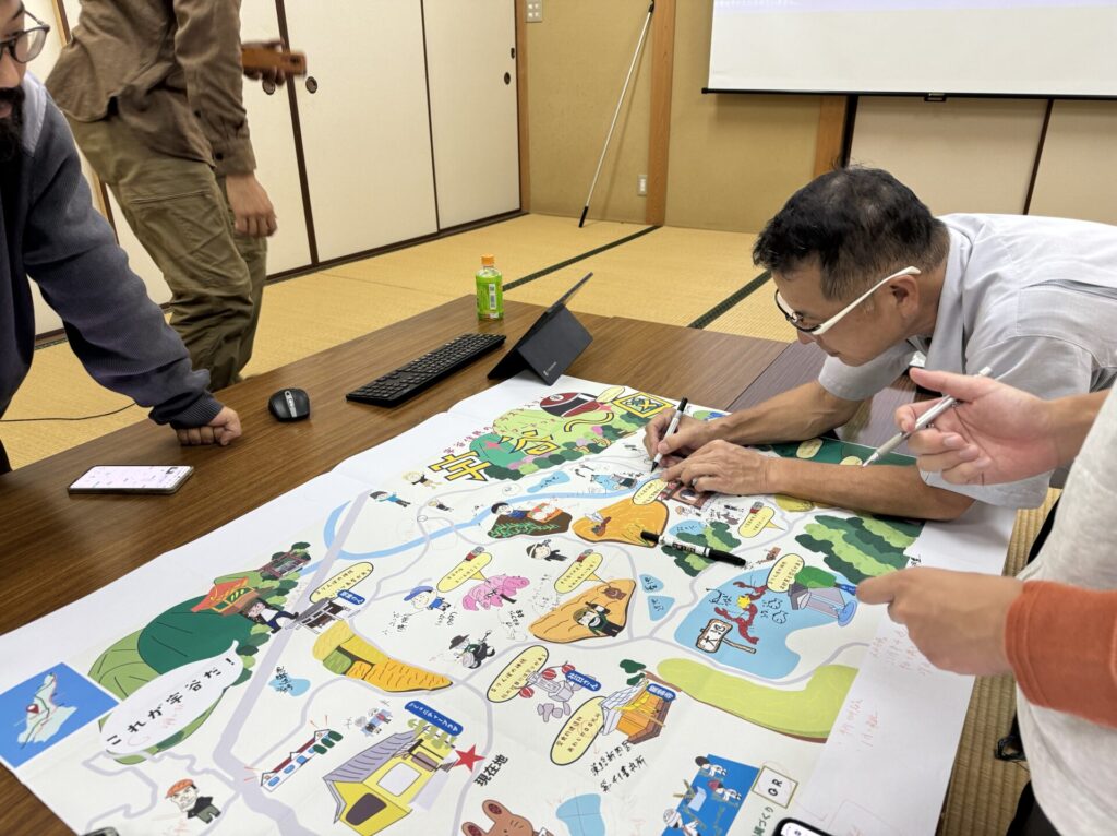 宇谷のみらいを創る会の活動（案内看板づくり）