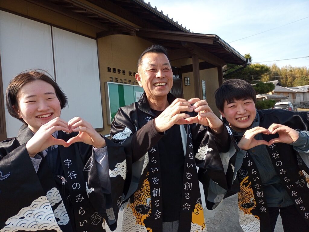 野田先生がデザインした祭りハッピ