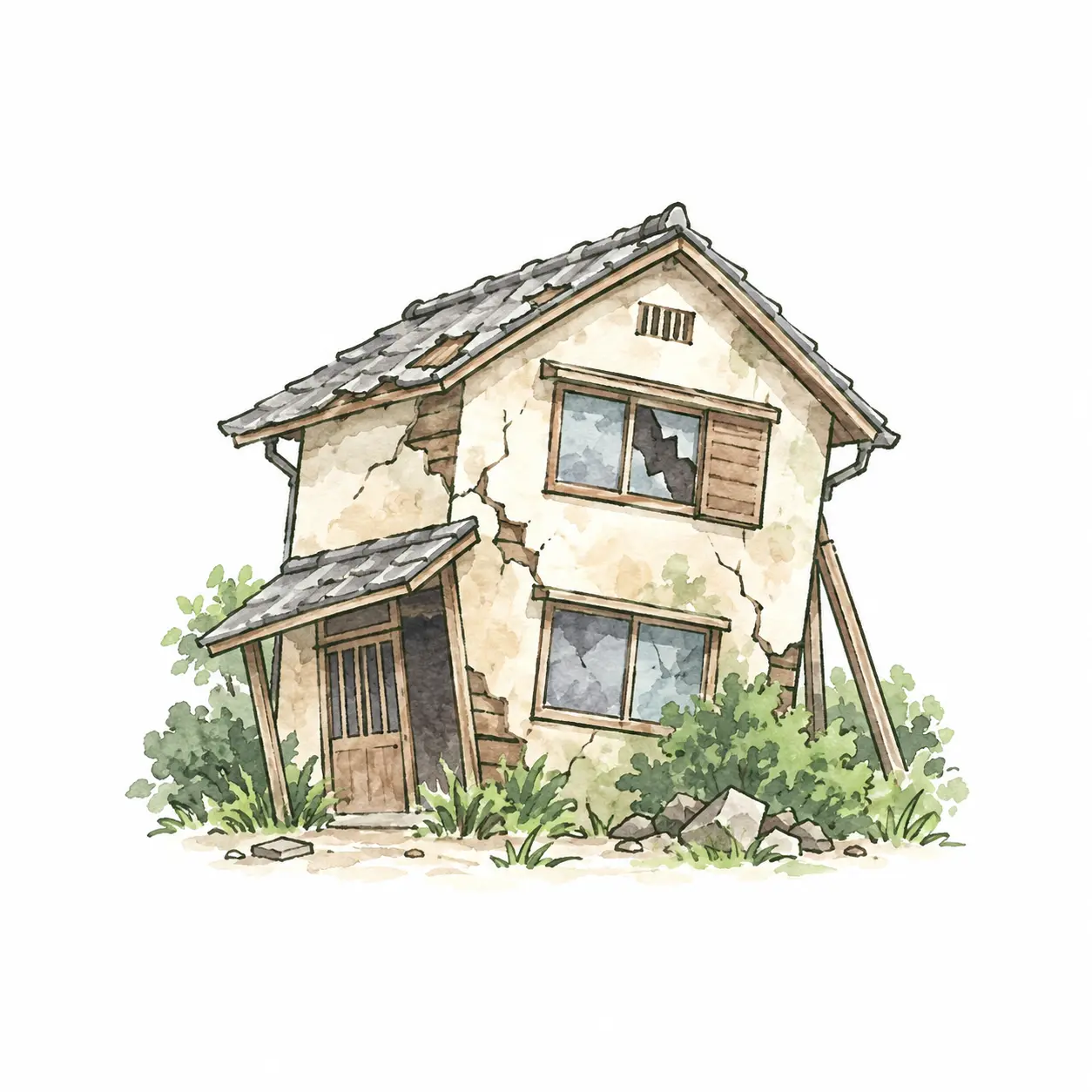 老朽化・倒壊寸前の空き家