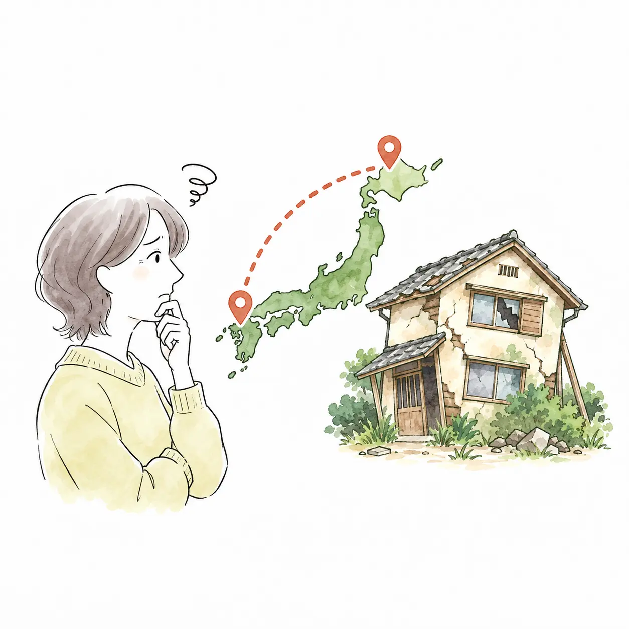 遠方で管理できない空き家